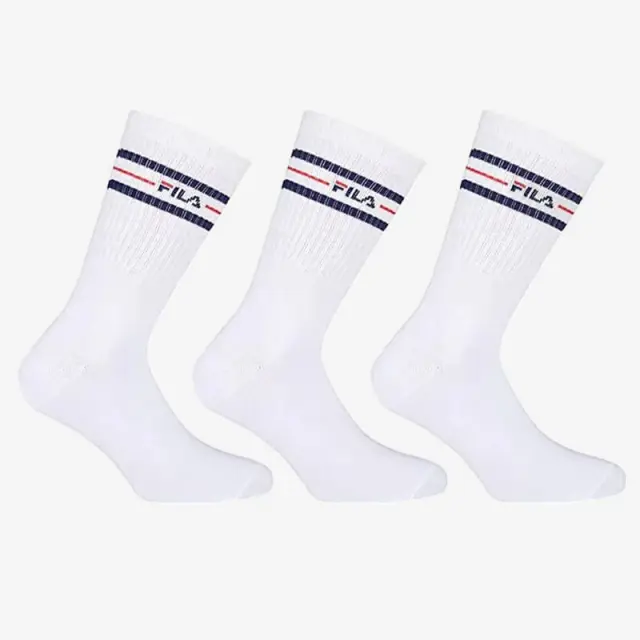 Κάλτσες Fila Normal Socks 3 ζεύγη F9092-300 Άσπρο - 35-38