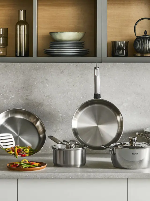 Tefal E3366455 Emotion+ Βαθιά Ανοξείδωτη Κατσαρόλα 9.6lt / 28cm 2