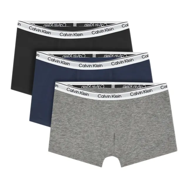 Calvin Klein Παιδικό Boxer Αγόρι Signature Logo Waistband - Τριπλό Πακέτο, Χρώμα Pvhblack-Greyheather-Blackiris