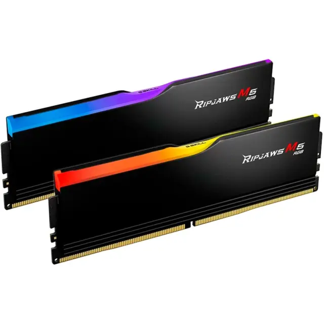 G.Skill DIMM 32 GB DDR5-5200 (2x 16 GB) Dual-Kit (black, F5-5200J4040A16GX2-RM5RK, Ripjaws M5 RGB, INTEL XMP)
