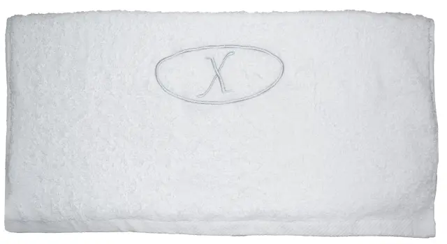 Πετσέτα Προσώπου 50x100 Μονόγραμμα 480gsm Σε Κουτί Viopros Λευκό 100% βαμβακερό- Χ