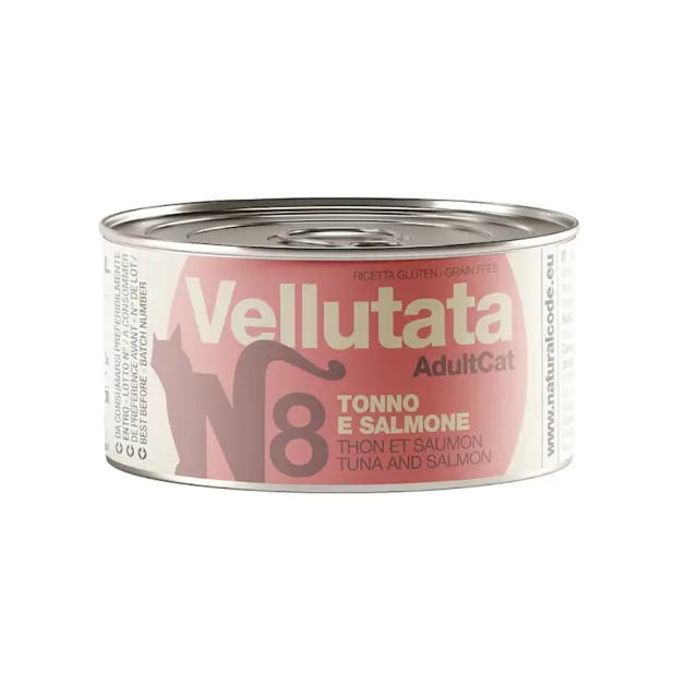 Natural Code Vellutata 8 με Τόνο & Σολομό 85gr Μονόχρωμο