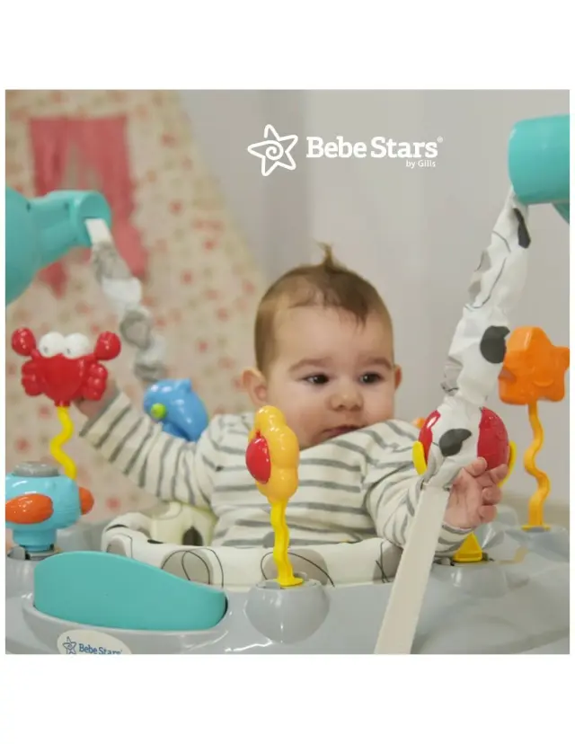 Τραμπολίνο Bebe Stars Sea Animals Γκρι 4104 3