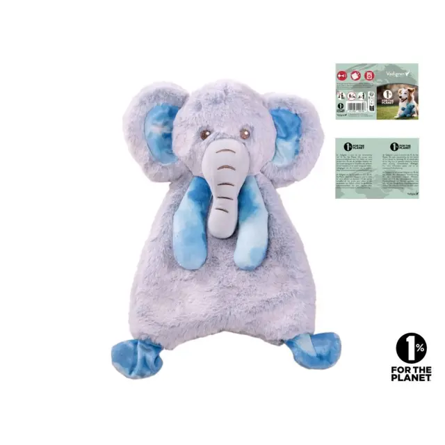 Vadigran Dog Toy Plush Crinkie Soft Elephant Λούτρινο Παιχνίδι 33cm 2