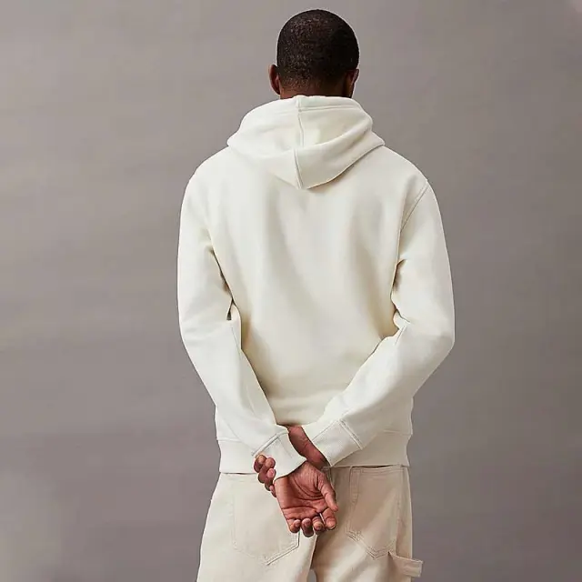 Calvin Klein - Ανδρικό Φούτερ Logo Tape Regular Fit J30J325632-YBI Λευκό - XL 2