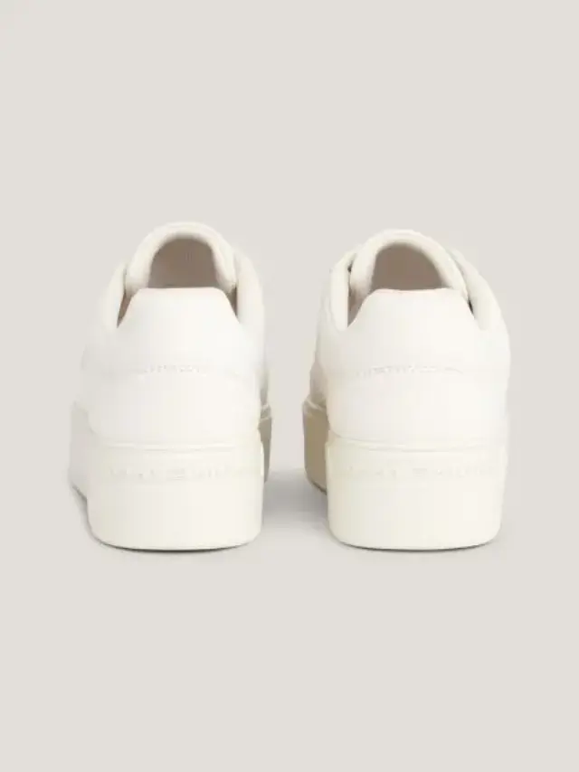 Tommy Hilfiger - Γυναικεία Δερμάτινα Sneakers Platform Court Nubuck FW0FW07912-YBL Εκρού - 39 2