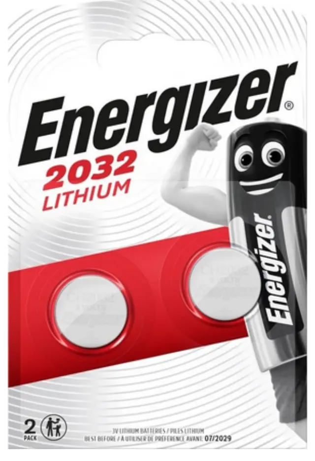 ENERGIZER Lithium CR2032 μπαταρίες λιθίου ρολογιών 3V 2τμχ