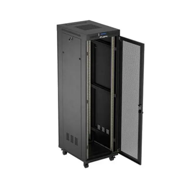 Lanberg Καμπίνα Rack 19" 42U 600X800 Black LCD V2 (FF01-6842-23BL)