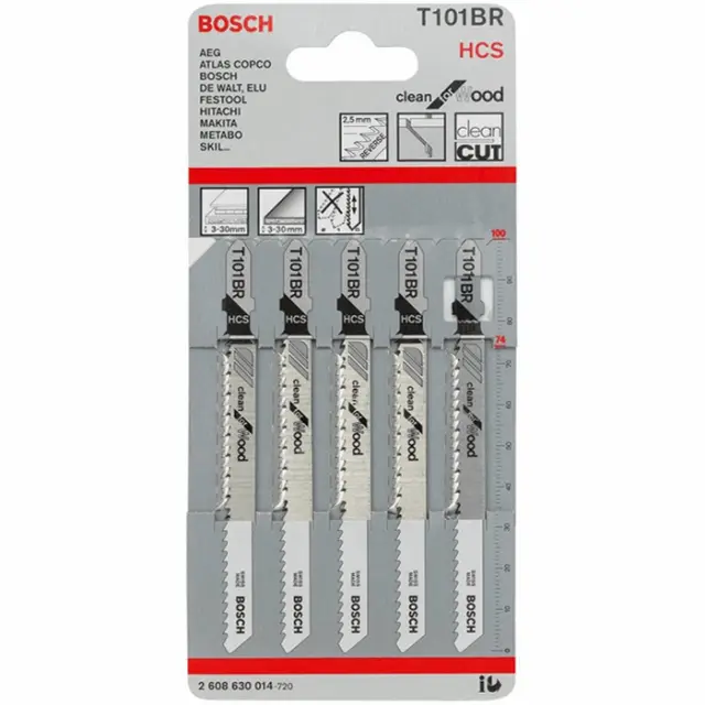 ΠΡΙΟΝΟΛΑΜΕΣ ΣΕΓΑΣ ΓΙΑ ΞΥΛΟ 5ΤΕΜ BOSCH T101ΒR 2608630014
