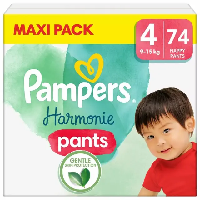 Harmonie pants maxi pack no4 9-15kg 74τμχ