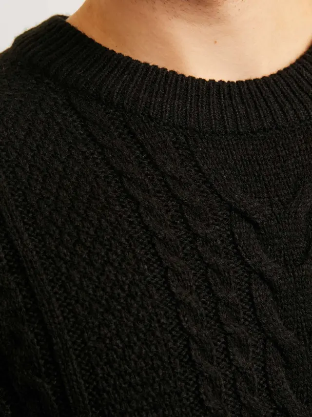 JJCRAIG KNIT CREW NECK AW24 Black 2