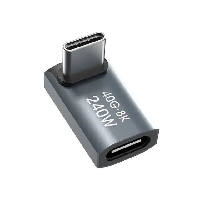 Wozinsky WPKF-01 USB-C 40Gb/s 240W 8K OTG Angled Adapter Gray