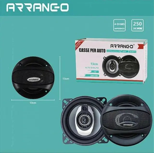 Σετ Ηχεία Αυτοκινήτου Arrango 13" (2 Δρόμων) 2