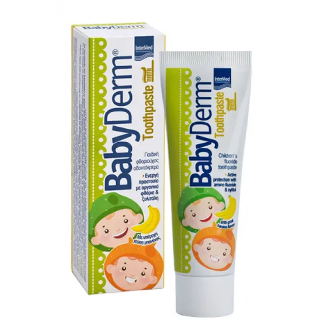 Babyderm Toothpaste Μπανάνα 250ppm 50ml (Οδοντόπαστα για Παιδιά) 2