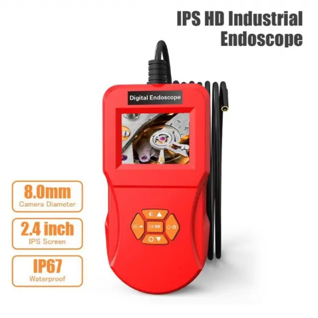 Ψηφιακή ενδοσκοπική κάμερα IP67 HD με ψηφιακή οθόνη 2.4 Inskam-127 2