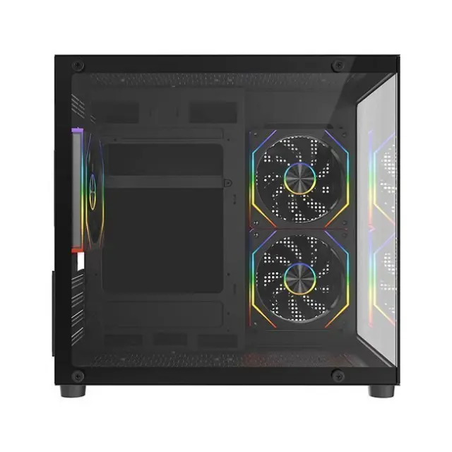 Rampage PC Case LUMID ARGB Mini Tower Black (LUMID-BLACK) 2