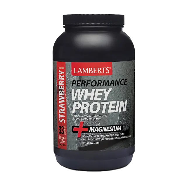 WHEY PROTEIN με γεύση φράουλα