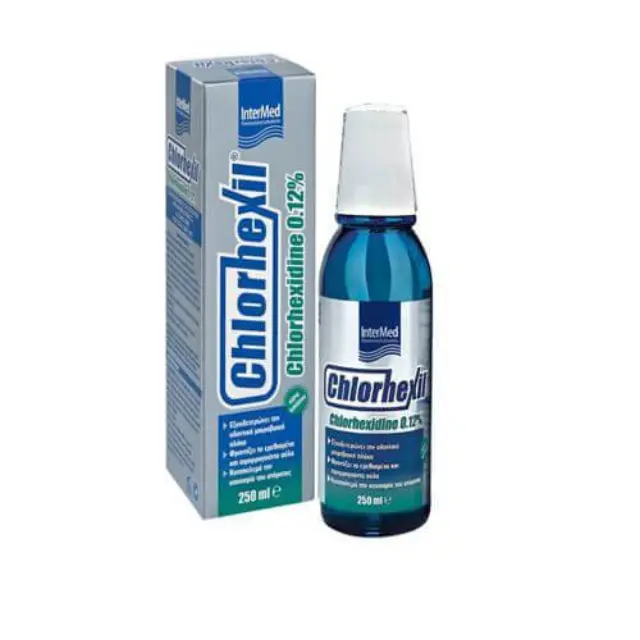 Intermed Chlorhexil 0,12% Mouthwash Στοματικό Διάλυμα για Πολλαπλή Προστασία της Στοματικής Κοιλότητας, 250ml
