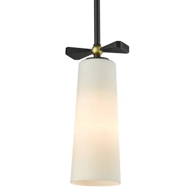 Κρεμαστό Φωτιστικό BOW P01121BK Μαύρο & Ορείχαλκος | Design Magda Fornal 2