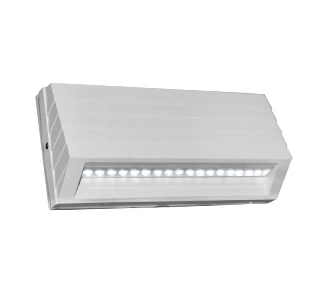 LED ΦΩΤΙΣΤΙΚΟ ΑΛΟΥΜΙΝΙΟΥ ΕΞΩΤΕΡΙΚΟ ΚΥΡΤΟ 3.2W ΨΥΧΡΟ ΛΕΥΚΟ