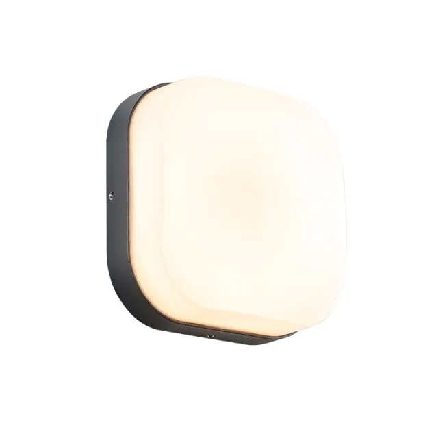LED SMD WALL LUMINAIRE 10W 630LM 120° 230V AC 3.000K DARK GREY CRI80 IP65 30.000HRS / LG3861G