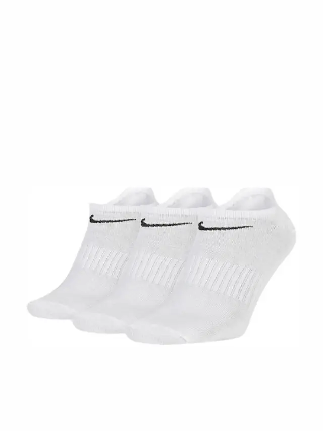 Nike Everyday Lightweight Αθλητικές Κάλτσες Λευκές 3 Ζεύγη