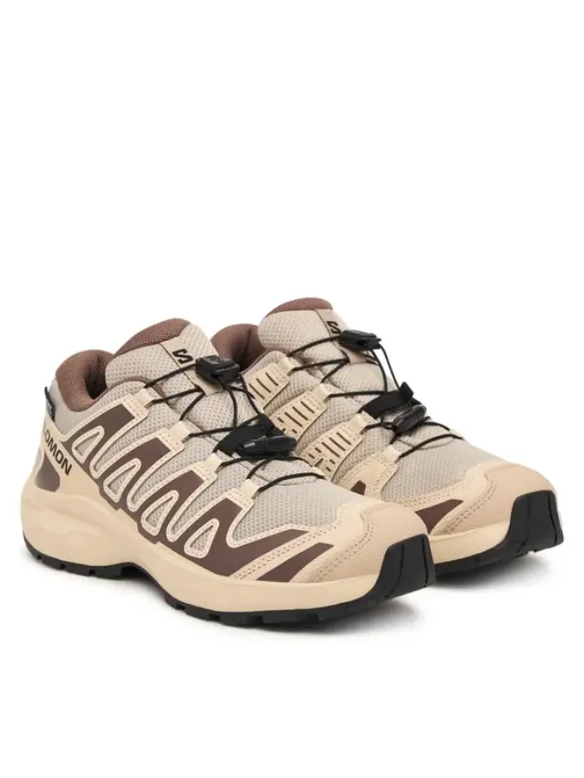 Salomon Xa Pro Ep J Kids’ Waterproof Trail Running Shoes - Oxford Tan / Tapioca / Black L49308100 - 38 2