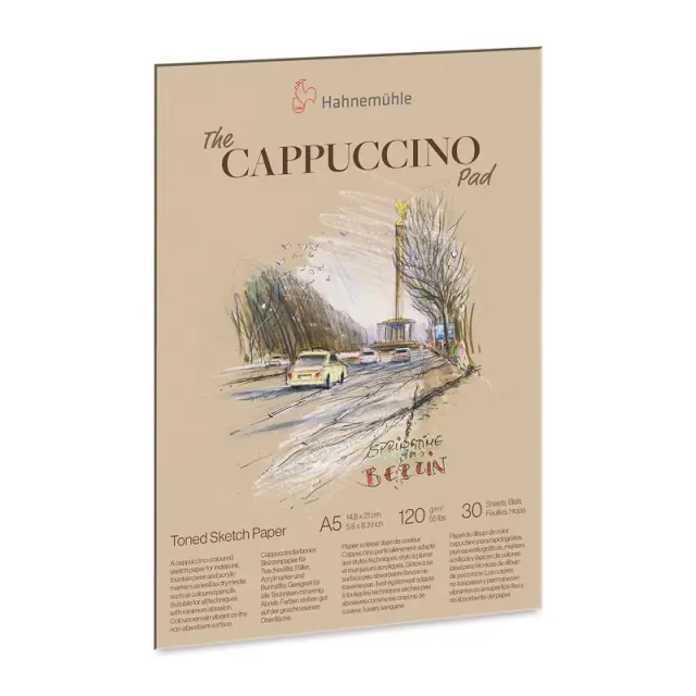 Μπλοκ Hahnemuhle Cappuccino Sketch για Ζωγραφική 120g/m² - A5 (14.8x21cm) - 30 Φύλλα