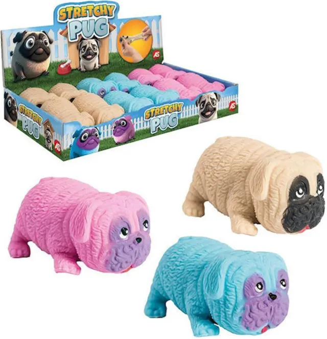 Παιχνίδι Μινιατούρα Ζουληχτό Pug (Διάφορα Σχέδια) 1τμχ / 64224 (AS Company)