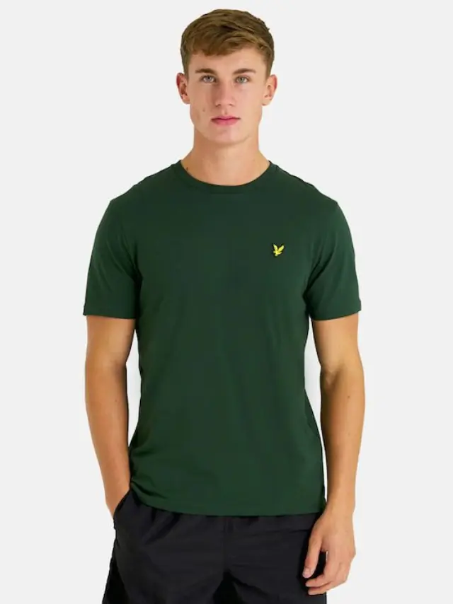LYLE + SCOTT PLAIN T-SHIRT ΑΝΔΡΙΚΗ ΜΠΛΟΥΖΑ ENGLISH GREEN