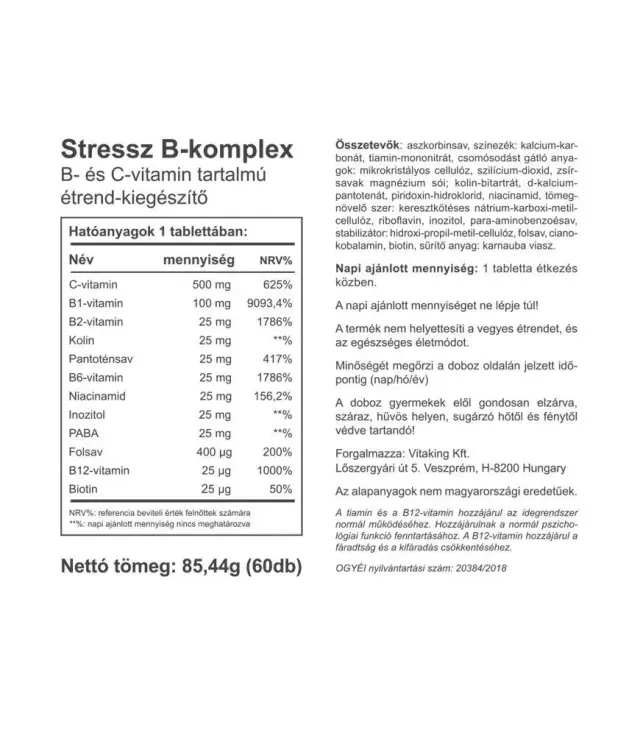 Vitaking Stress B-Complex Multivitamin 2