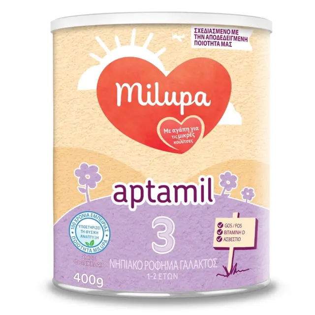 Milupa Aptamil 3 Βεφικό Γάλα Από 12-24 Μηνών 400gr