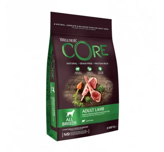 Wellness Core Adult Lamb με Αρνί 10kg Μονόχρωμο