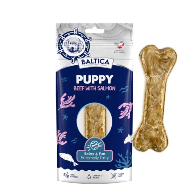 BALTICA Puppy Beef with salmon - dog chew - 1