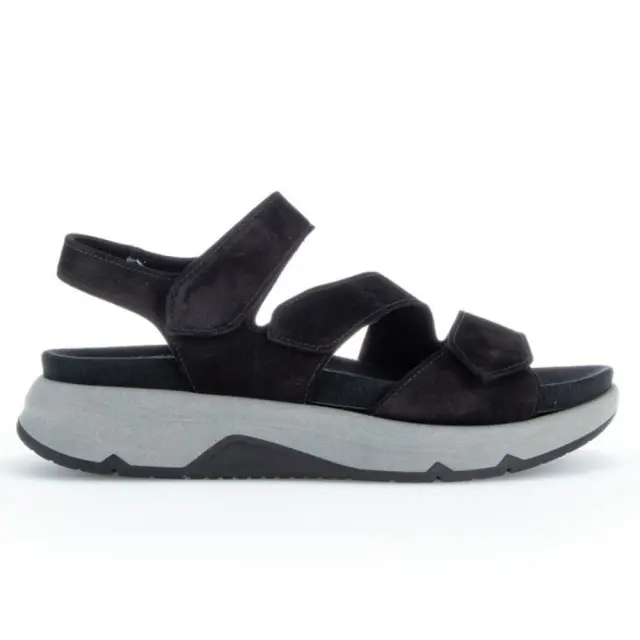 Gabor Πέδιλα Γυναικείο δέρμα Nubuck Μαύρο GAB/26887 47-BLACK