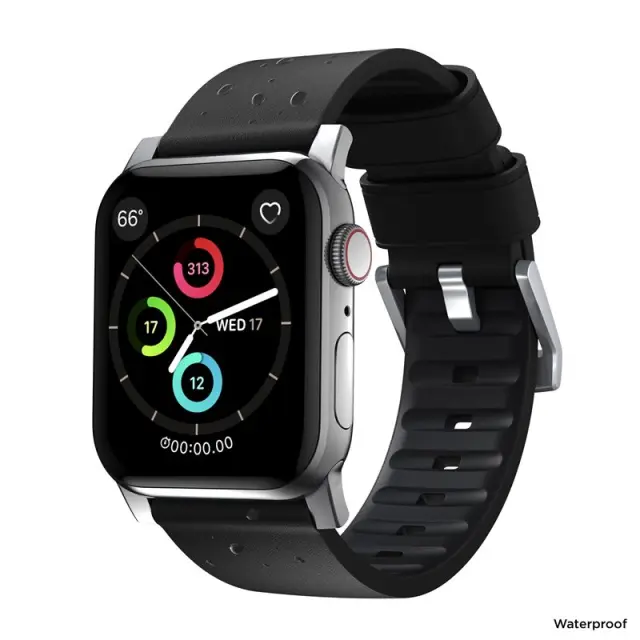 Nomad Active Strap Pro Black, silver - Apple Watch 49mm/46mm/45mm/44mm/42mm 3