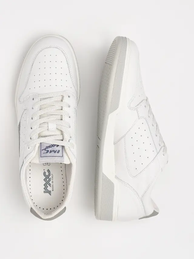 Imac Sneakers Ανδρικό δέρμα Άσπρο IMA/351611 WHITE - 46 3