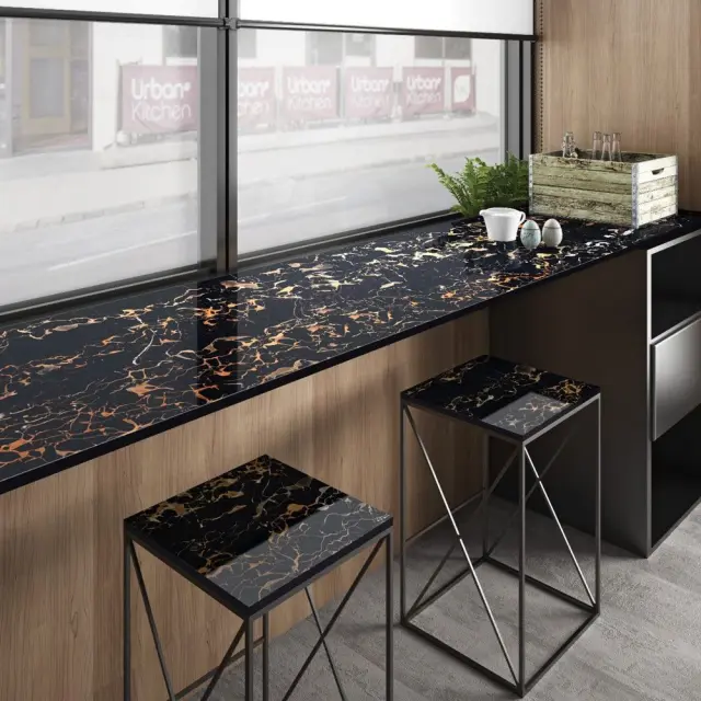 Portoro Brown 120x120 cm Πλακάκι Πορσελάνης 3