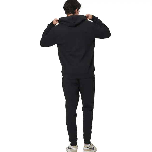 Body Action Men's Zip Through Hoodie Μαύρο 073525-01 (Body Action) 3