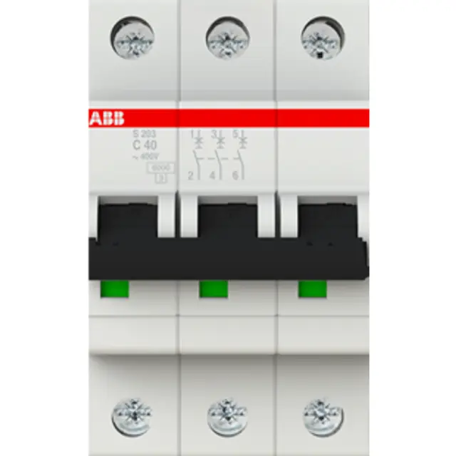 S203-C40 Miniature Circuit Breaker - 3P - C - 40 A