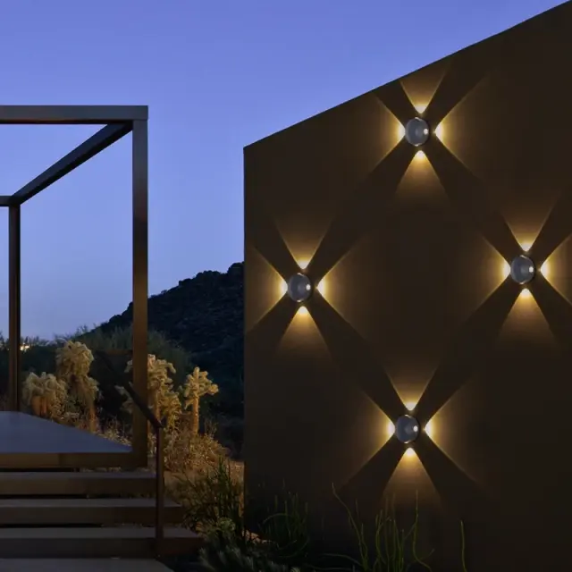 LED Μοντέρνο Φωτιστικό Τοίχου ARKOS 8Watt σε Γκρι Ανθρακι Ματ KLV-101-0108