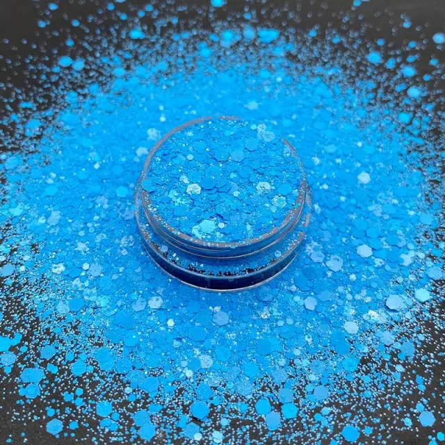 Chunky glitter 20gr, Γαλάζιο έντονο