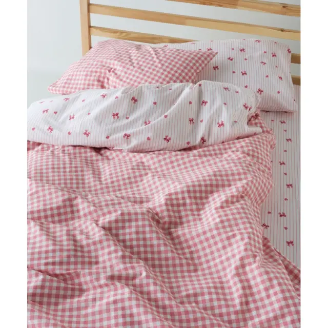 Σετ Παιδικά Σεντόνια Μονά 3 Τεμαχίων Kentia Sassy White-Pink 160x270 2