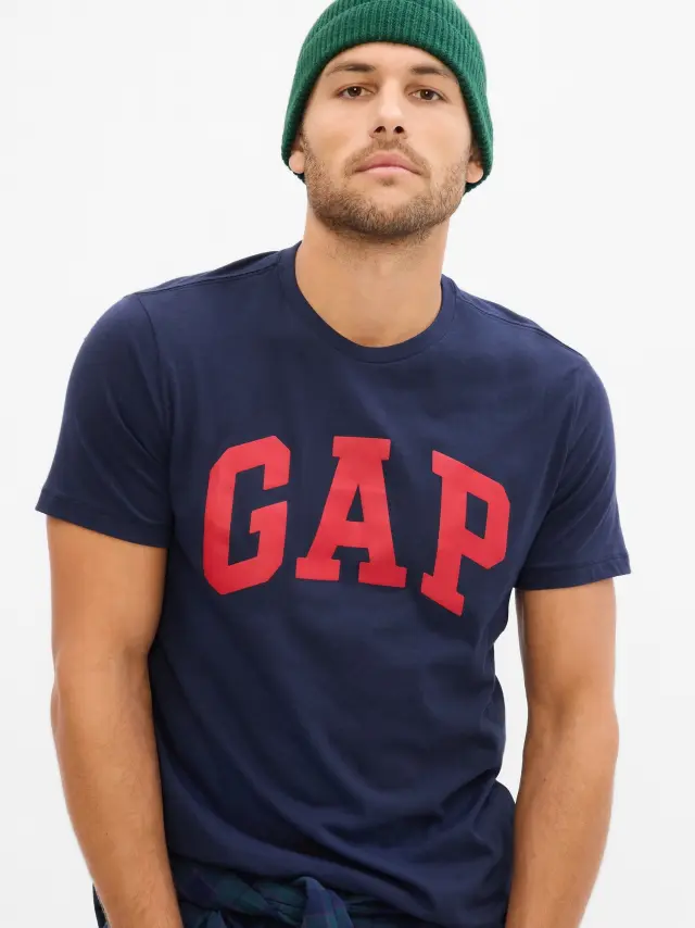 Μπλε Gap Logo Μπλούζα tapestry navy - S