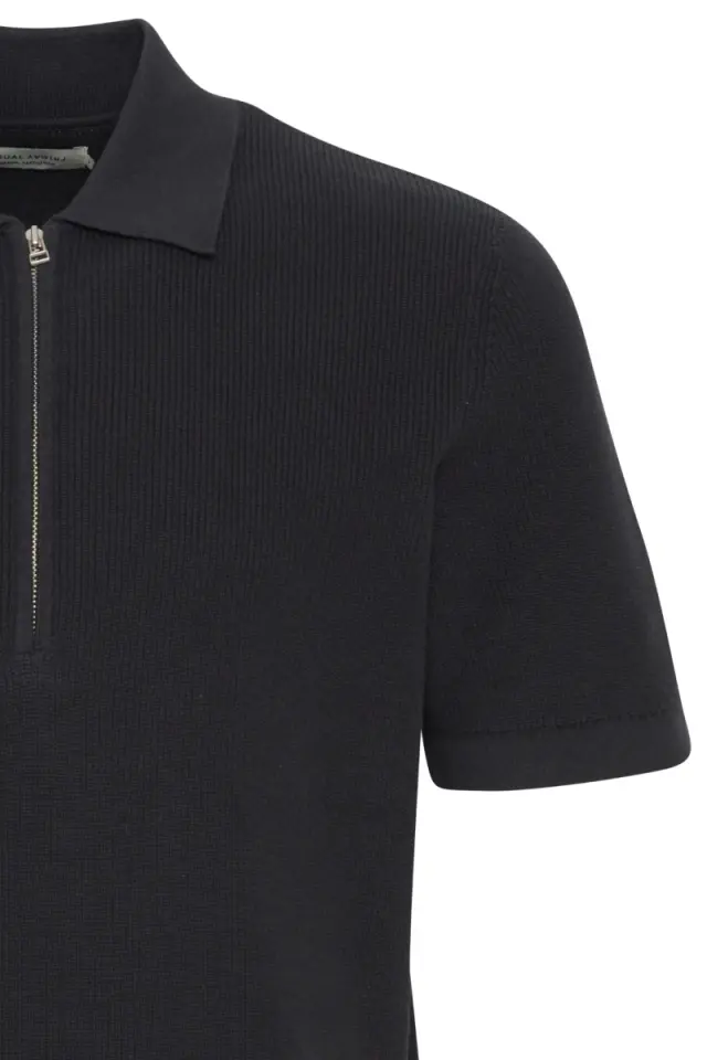 Casual Friday Ανδρικό Πλεκτό Polo Shirt με Φερμουάρ 20505092 – Dark Navy - M 3