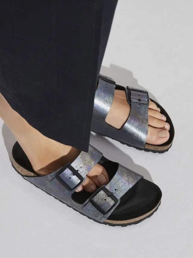 Birkenstock Πέδιλα Γυναικείο Microfiber Μαύρο BIR/ARIZONA VEGAN 1021251 BLACK 2