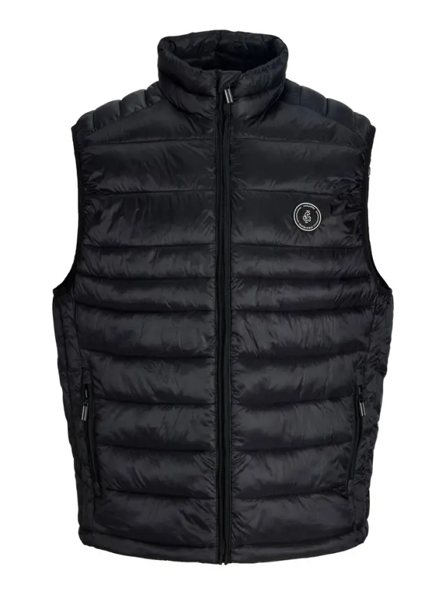 JJEKINGSLEY LIGHT BODYWARMER COLLAR NOOS - Black