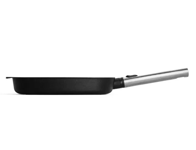 Γκριλιέρα Diamond XR Logic Pro με αντικολλητική επίστρωση, από χυτό αλουμίνιο, με αποσπώμενη ανοξείδωτη λαβή και διαστάσεις 28x28x4.5cm 1628-1PLCI 2