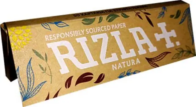 Χαρτάκια Rizla natura ακατέργαστα 50 φύλλων 1 τμχ