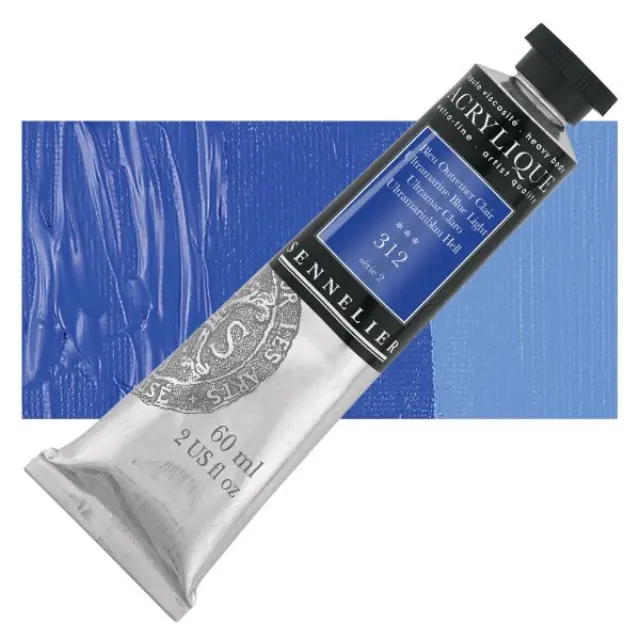 Ακρυλικό Sennelier Extra Fine - 312 Ultramarine Blue Light S2 - 60ml